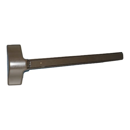 Yale Commercial Left Hand Reverse 3ftx7ft Exit Only Economy Surface Vertical Rod Exit Device 695 Dark Bronze Finish 181036695LHR